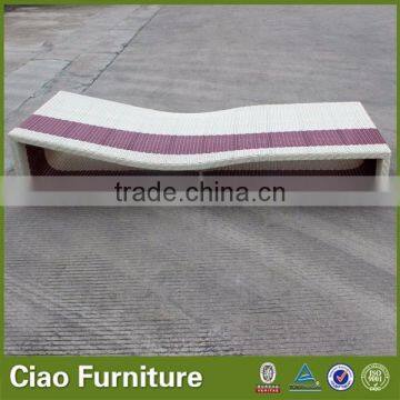 Wooden Outdoor Furniture Rattan Sun Lounger photo-3