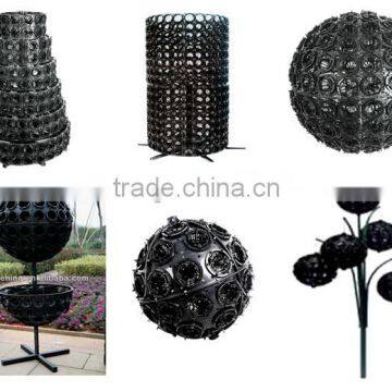 Vertical Garden Decor Hanging Ball Basket for Lamppost Decor photo-4