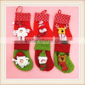 12pcs Christmas Stockings Ornament Hangeing Socks Xmas Tree Decoration Gift Bags