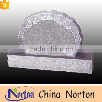 European style relief flower carving cemetery round style tombstones NTGT-026L