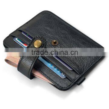 Genuine Leather Wallet Men Crazy Horse Card Holder Credit Card Holder Rfid Blocking Customized photo-5