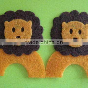 hot sale eco friendly new products promotional gift cute felt polyester fabric lion scrapbooking on  express