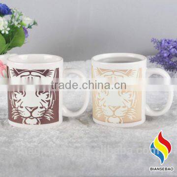 Customized Logo Hot Color Changing Ceramic Mug photo-3