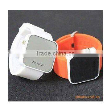 new mirror fashion silicone LED watch