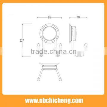 Wall Mounted Bathroom Shower Hook Plastic Bath Hooks photo-2