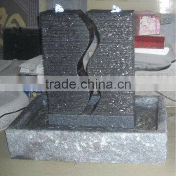 Natural China Black Granite Water Fountain Feature