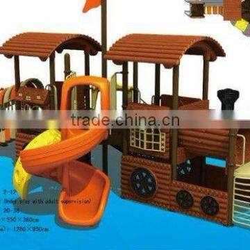 THE LARGEST OUTDOOR PLAYGROUND EQUIPMENT MANUFACTURER IN SOUTH CHINA - TRAIN DESIGN KID'S OUTDOOR PLAY EQUIPMENT(HA-09702)