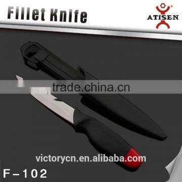 Factory Price! 3cr14 Fishing Tackle Floating Fishing Knife With Sheath F-102 photo-2