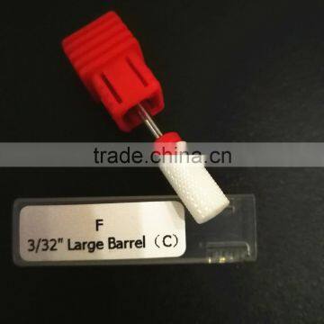 Type Fine shank diameter 2.35mm Ceramic Burr For Nail 1 Piece Huaxing large barrel