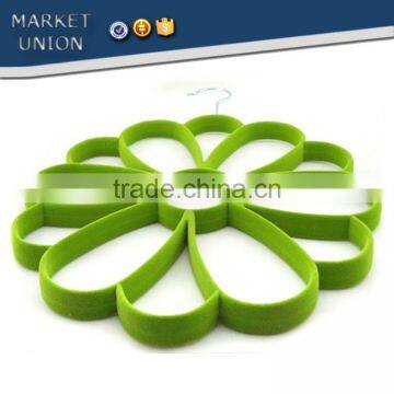 Antiskid Silk Scarf Flocked Velvet Hangers,excellent Silk Scarf Bound,ABS, Nylon Villi,Chrome Plated Hook photo-6