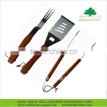 3 pcs wooden bbq tools