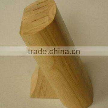 Regular 5- Slots Rubber Wood Knife Block, Stand, Holder photo-2
