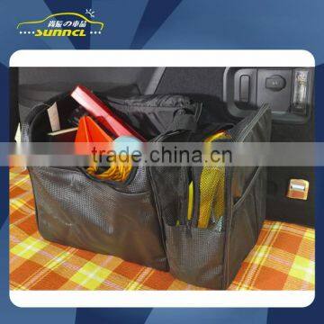 Foldable Collapsible PVC Leather Car Trunk Tool Tidy Bag Organizer