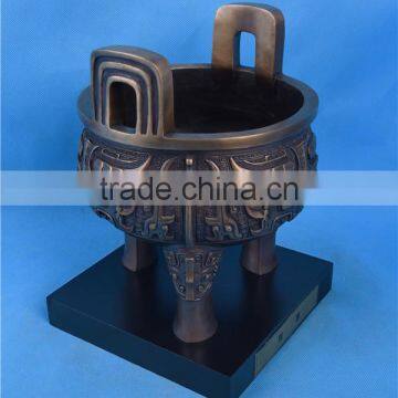 Chinese Classical Bronze Tripod Small/China Bronze Artwork Tripod/Bronze Decoration Classical photo-5