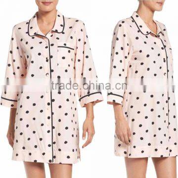 Sleep Shirt for Women Fashion Cotton Knit Sleep Shirts Wholesale Pajams Sleepwear