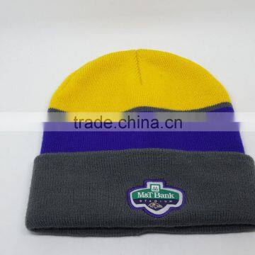 100% Acrylic High quality knitted beanie cap