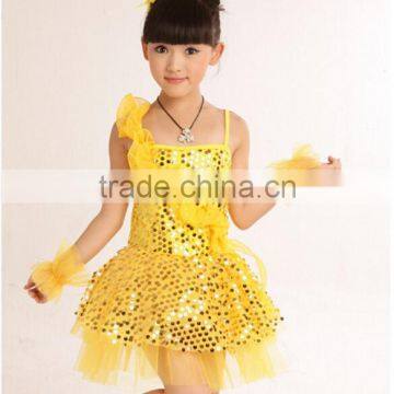 Sparkling girls strappy latin dance dress for sale LT004