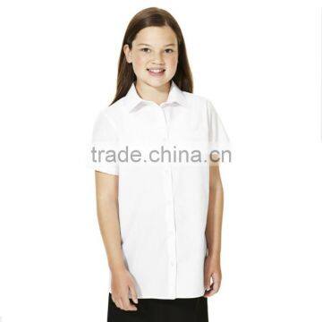 School uniform white shirt for girls and boys wholesale