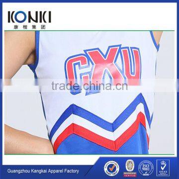OEM Popular Supreme Quality Soft Wholesale Cheerleading Uniforms With Letter photo-3