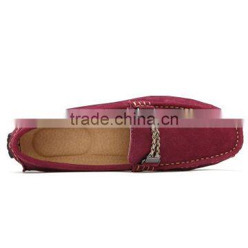 Swede Leather Casual Shoes Fashion for Male Have Sample, High Quality Genuine Leather Peas Shoes Casual for Men photo-5