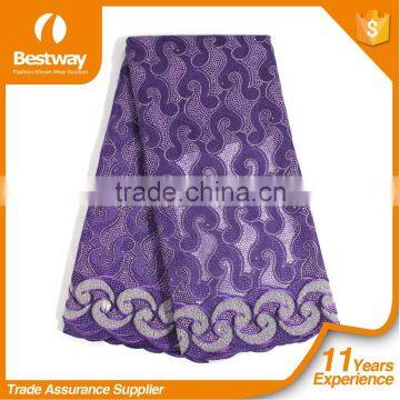 Water Soluble 2016 New Design SL0417-1 100% Cotton Swiss Voile Laces photo-2