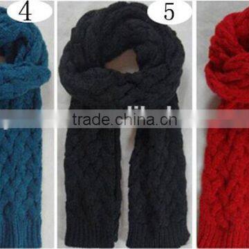 Hot Popular Knitted Crochet Acrylic Fashion Scarf photo-3