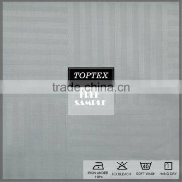 Wholesale 110" Wide Cotton Bedding 100% Cotton Sateen Stripe Fabric for Making Bed Sheets in Roll , Hotel Bedding photo-2