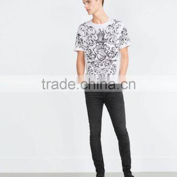 New Style Men Custom t Shirt Ancient Pattern Printed photo-2