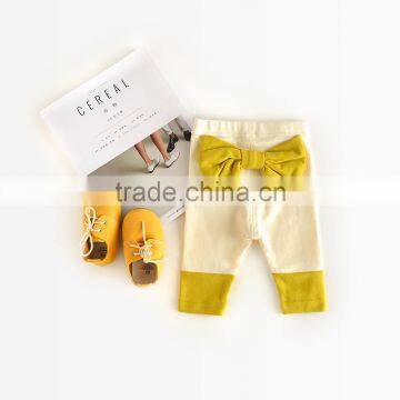0-3 Years Wholesale 2017 New Autumn Cotton Bow Baby Pants (pick Size Color) photo-3