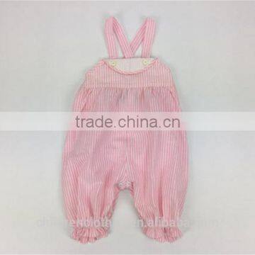 Newborn Baby Summer Clothes Stripes Suspenders Trousers Boutique Wholesale Fashion Girl Romper