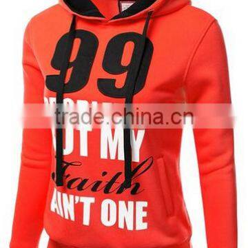 Women's Basic Graphic Words Printed Pullover Long Sleeve Hoodie photo-4