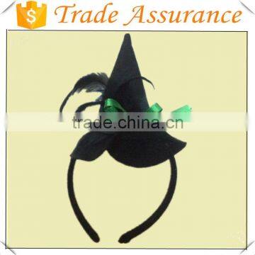 Party Supplier Halloween Witch Headband With Feather