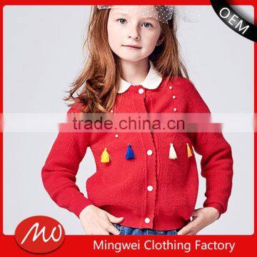 2017 OEM Custom-Made shawl knitting patterns sweater coat for children