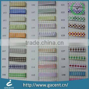 Hot promotion wholesale new design plaid printed ribbon