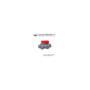 pvc Acidproof alkali of double union ball valve