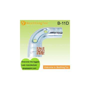 Black Powder Coated Metal Joint For Lean Pipe System photo-2