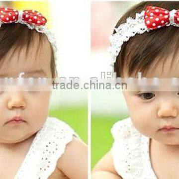 strawberry bowknot lace ribbon baby girl headbands