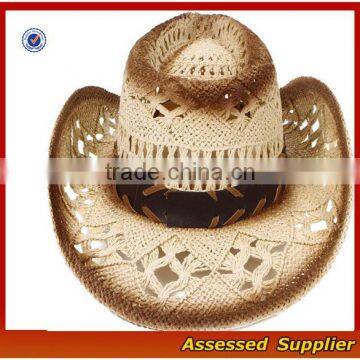 Australia straw cowboy hat cheap cowboy straw hat/wholesale straw cowboy hat