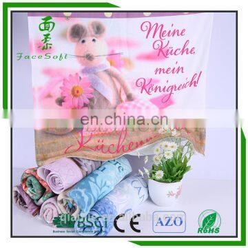 Heat Transfer Printed Microfiber Tea Towel Polyester Tea Towel With Personalized Printing for Kitchen Cleaning photo-2