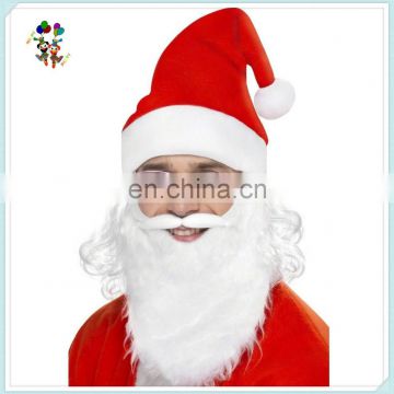 Mens Christmas Paty Fancy Dress Santa Hats with Beard HPC-1054