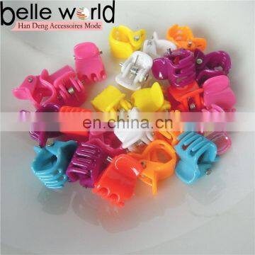 Colors Small Mini Size Plastic Hair Claw Hairpin Clip Accessories For Girl