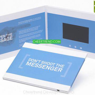 Высококачественная видео открытка, видео листовка, видео брошюра, видео рассылка, видео поздравительная открытка с 4,3-дюймовым ЖК-дисплеем photo-5