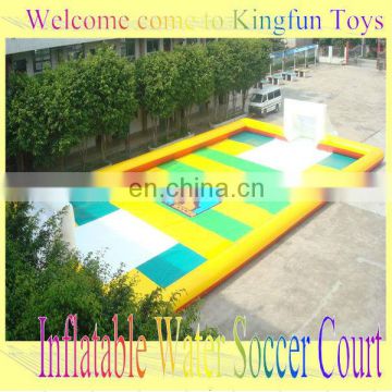 inflatable water soccer arena/soap football field