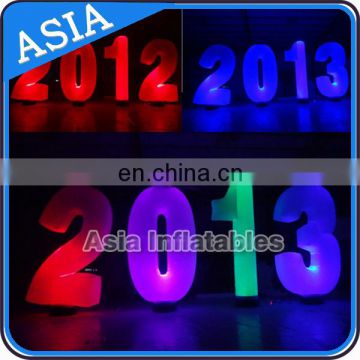 Wedding Party Decoration Inflatable Letter With Led Light /Air Blown Words Inflatable Numbers For Event