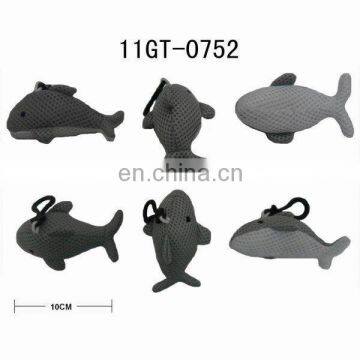 Gray Dolphin key chain,fashion animal key ring, Mesh Material !