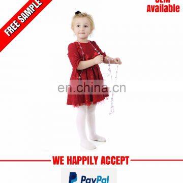 Customised high quality baby girl frock dress manufacturer