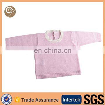 Mongolian knitted pullover cashmere baby sweater