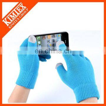 Acrylic knit touch gloves