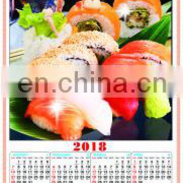 Japanese sushi paper cane wall scroll calendars