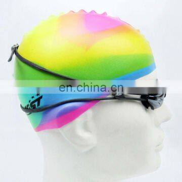 Promotion Custom Logo Printing Silicone Latex Swim Cap